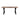 Live Edge Large Acacia Wood Dining Table With Cross Metal Legs
