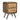 Retro Metal & Wood 2 Drawer Lamp Table