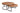 Set of 2 Coffee Tables Railway Sleeper Wood