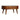 Solid Mango Wood Chestnut Rounded Coffee Table