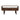 Franklin Dark Mango Wood TV Stand with 2 Drawers