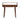 Franklin Dark Mango Wood Console Table with 2 Drawers