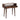 Franklin Dark Mango Wood Console Table with 2 Drawers
