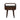Franklin Dark Mango Wood Bedside Table with Drawer
