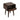 Franklin Dark Mango Wood Bedside Table with Drawer