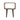 Franklin Dark Mango Wood Bedside Open Curve Edges Table