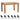 Dakota Light Mango Large Dining Table Set 6Ft (180Cm) 6 Chairs