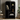 Udaipur Tall Geometric Black 6-Shelf Bookcase