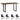 Grey Essential Live Edge Medium Sized Dining Table 1.5M Set With 4 Chairs