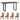 Grey Essential Live Edge Medium Sized Dining Table 1.5M Set With 4 Chairs