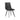 Leather Dining Chair with Armless Back and Swooping Back Legs Set of 2  Grey