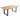 Natural Essential Live Edge Medium Dining Table - Black Metal Legs 1.5m 4 To 6 Seater
