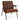 Industrial Leather and Wood Frame Armchair / Retro Leather Single Sofa Chair