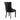 Hana Brushed Velvet Black Accent Chairs in Black Legs (Set of 2)