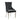 Hana Brushed Velvet Black Accent Chairs in Silver Legs (Set of 2)