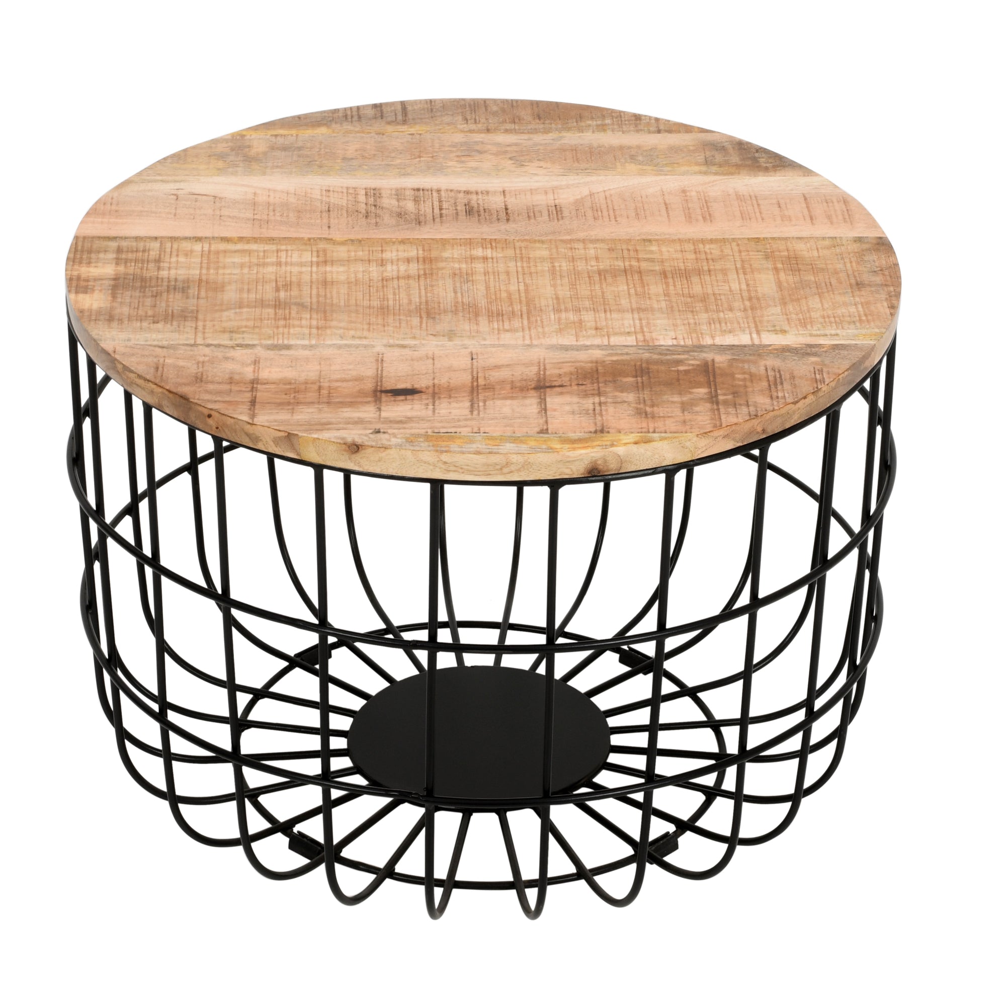 Merlin Mango Wooden Wire Coffee Table - Verty Furniture