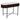 Luxor Mango Wood Console Table With Marble Top And Metal Legs