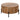 York Natural Solid Wood Coffee Table With Metal Legs