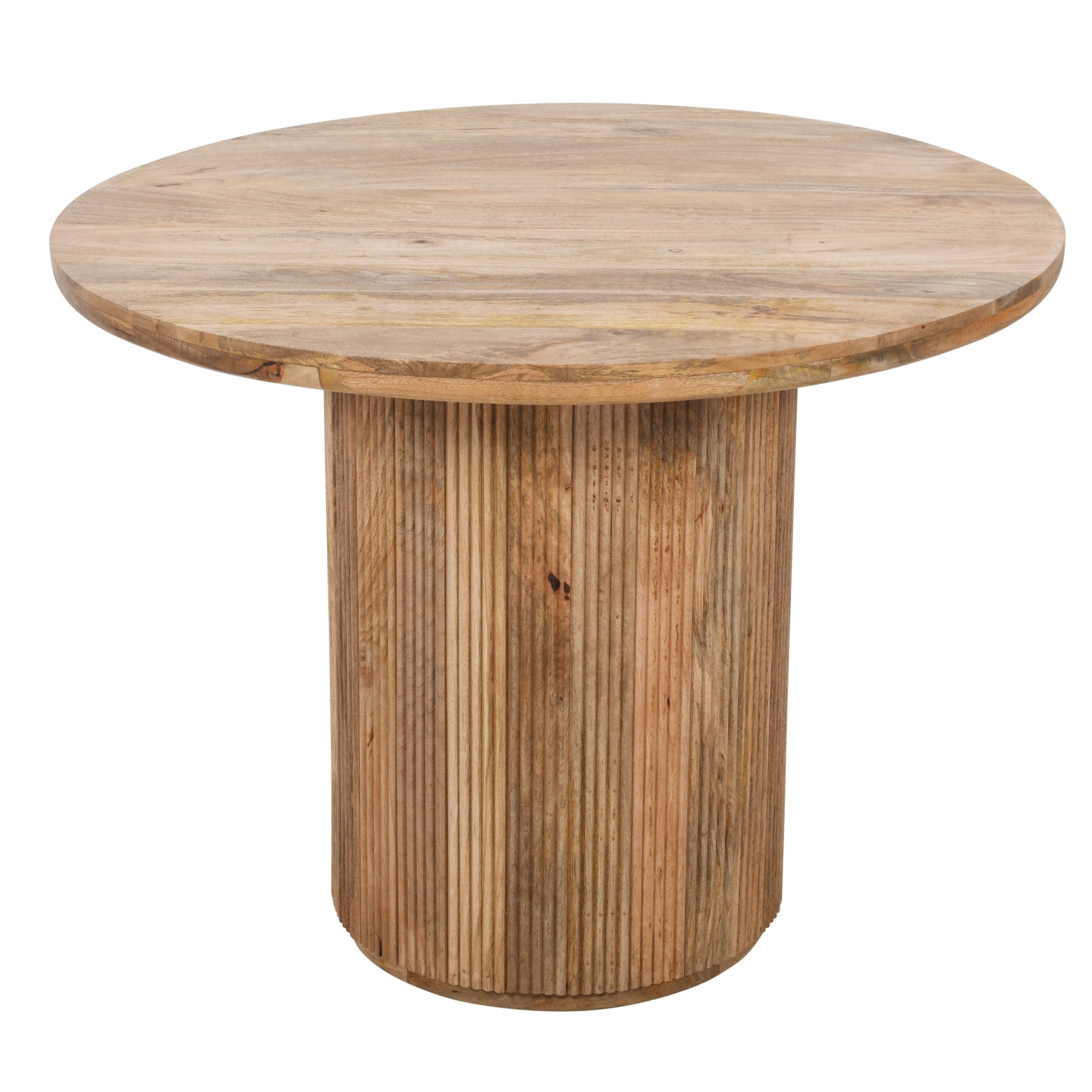Round Table Images York Natural Solid Wood Round Dining Table - Verty Furniture