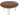 Round Solid Wood Dining Table 4 Seats Dallas Dark Mango