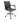 Luna Home Office home office chair with contour back in black faux leather with chrome base