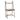 Luna Home Office ladder bookcase desk with oak effect and grey metal frames