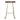 Solid Mango Wood Gold Iron Bar Stool