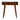 Solid Mango Wood Chestnut Rounded Small Console Table