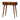 Solid Mango Wood Chestnut Rounded Small Console Table